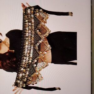 Belly dancing hip scarf